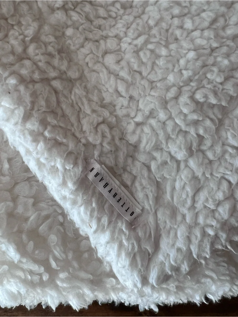 Pottery Barn Plush Sherpa Throw Blanket- Cream